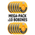 MEGA PACK - PLA+ Ultra Speed YUMI Gris Argent 1 Kg x10