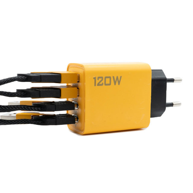 4-en-1 Câble USB Type-C/Type-A vers Lightning et USB-C - Charge Rapide 65W et 27W