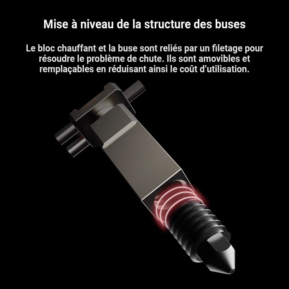 PACK Hotend verstärkt V3.0 Yuzu Komplett für Bambu Lab Serie P1 und X1E oder für Bambu Lab X1C