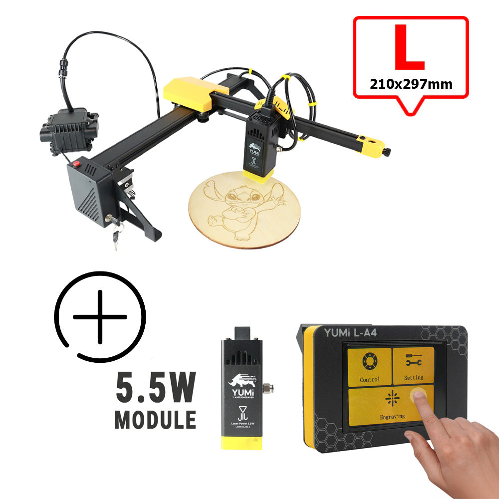 YUMI L-A4 Laser zum Gravieren und Schneiden