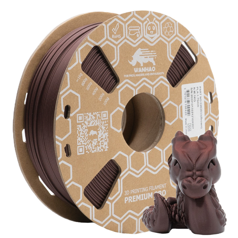 PLA HYPER YUMI MARRON 1Kg Marron 1kg Bobine Carton Classique
