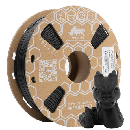 PLA HYPER YUMI MATTE NOIR CHARBON 1Kg Noir 1kg Bobine Carton Matte